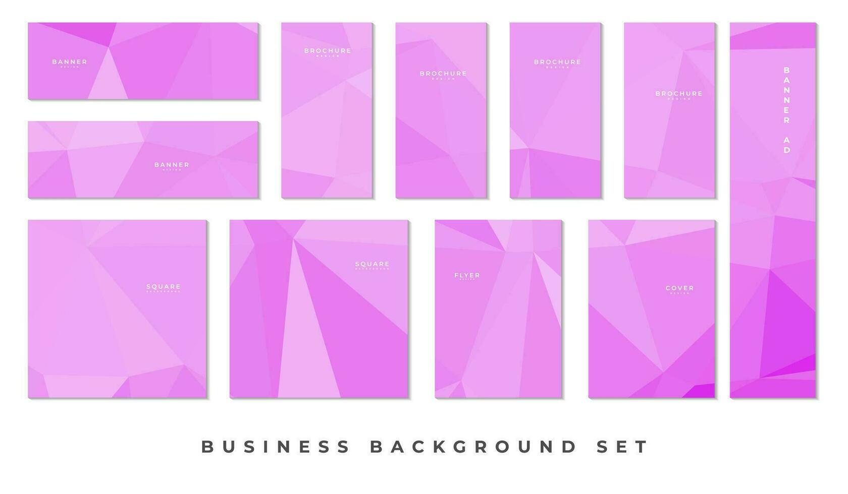 business background set template for use in design vector