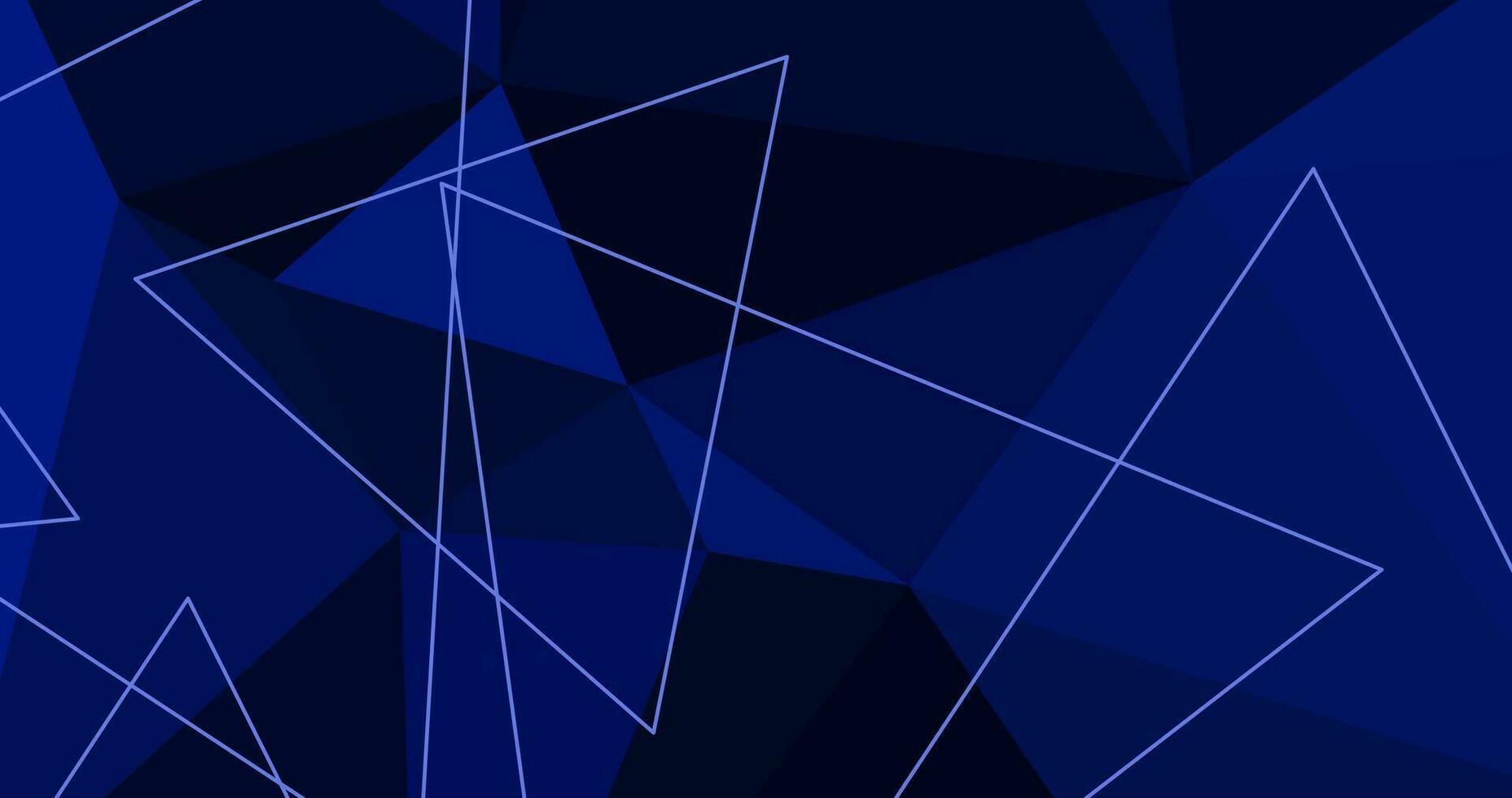 abstract modern blue background with triangles vector