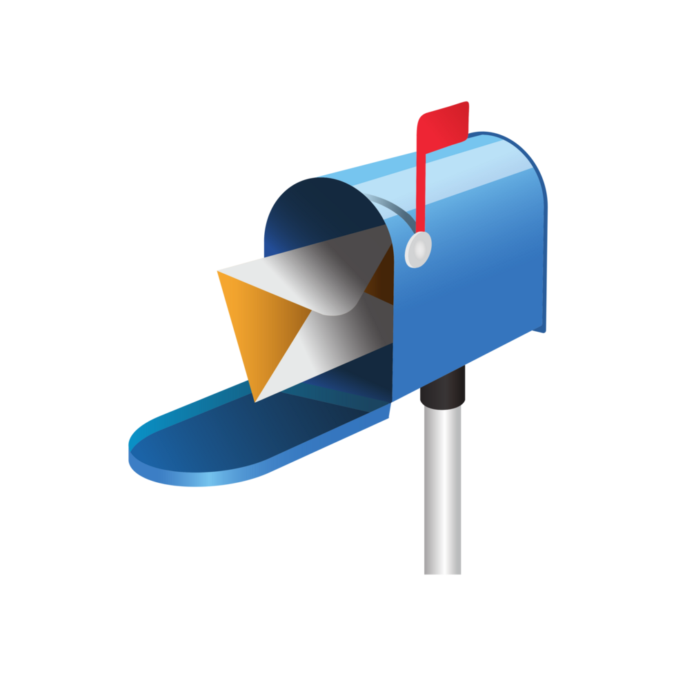 Transparent Mailbox Clipart AI Generative png