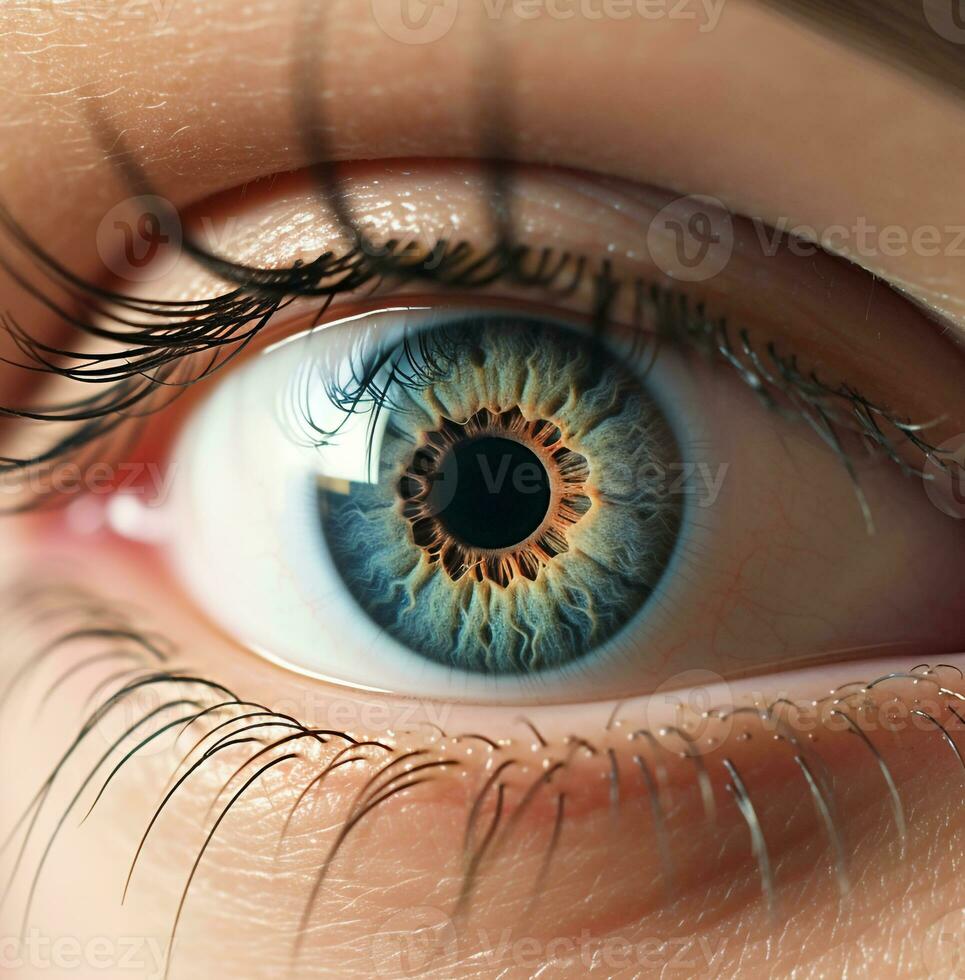 A contact lens that can detect eye diseases., medical stock images, AI Generative photo