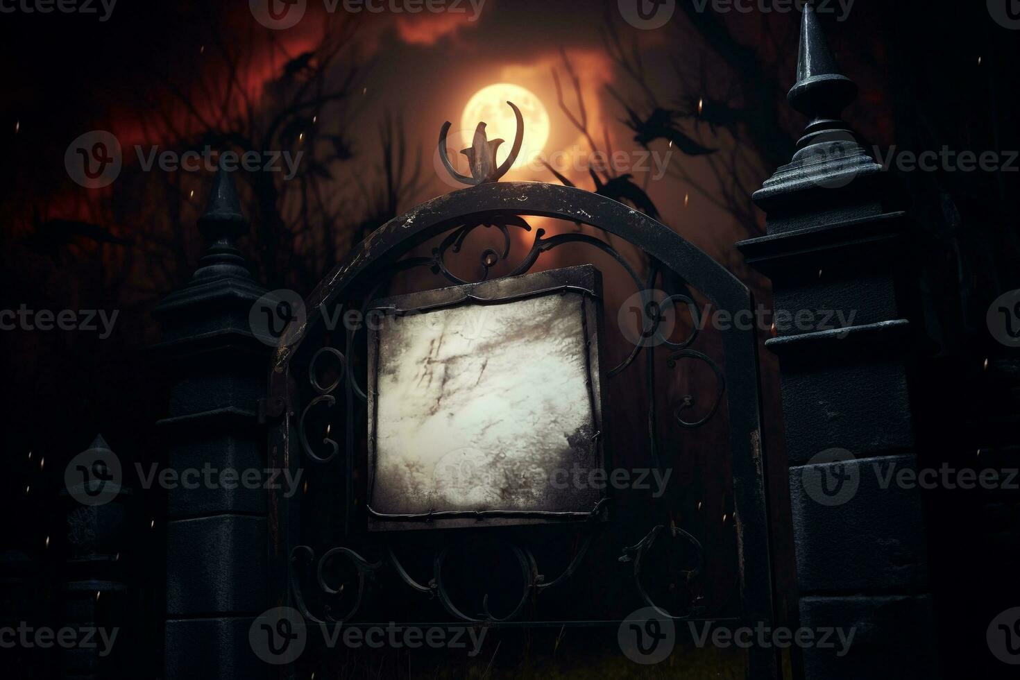 A picture of a sign that says we will be closed on halloween, ai generative photo