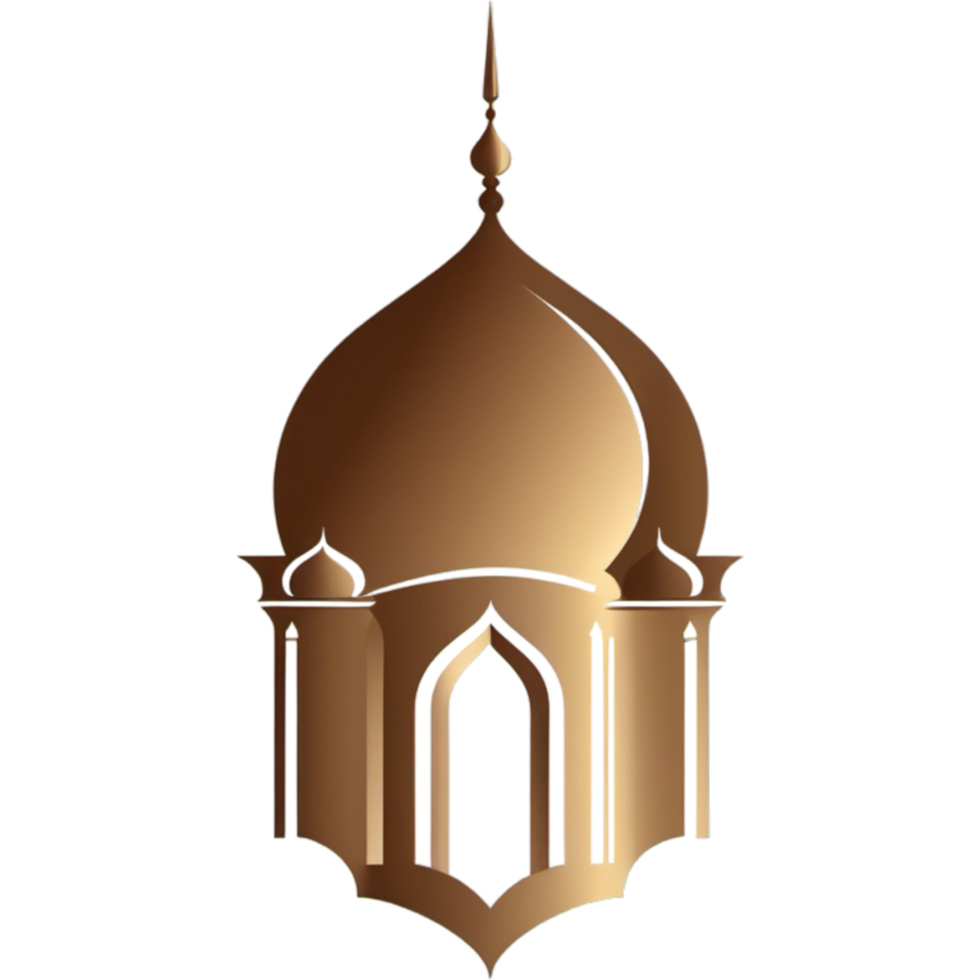 mosquée logo islamique symbole. ai génératif png