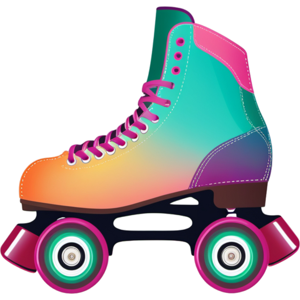 rodillo patines ilustración. ai generativo png