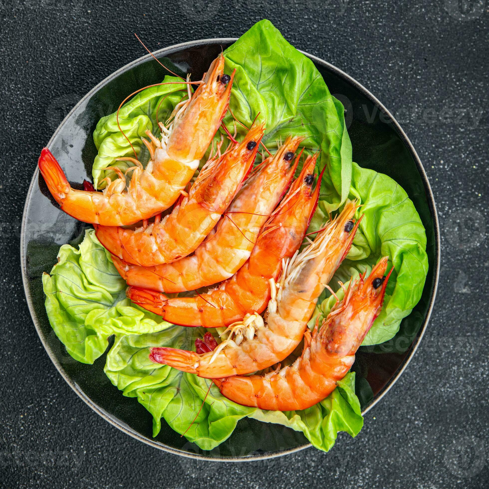 Gambas prawn fresh shrimp seafood crustacean langoustine meal food