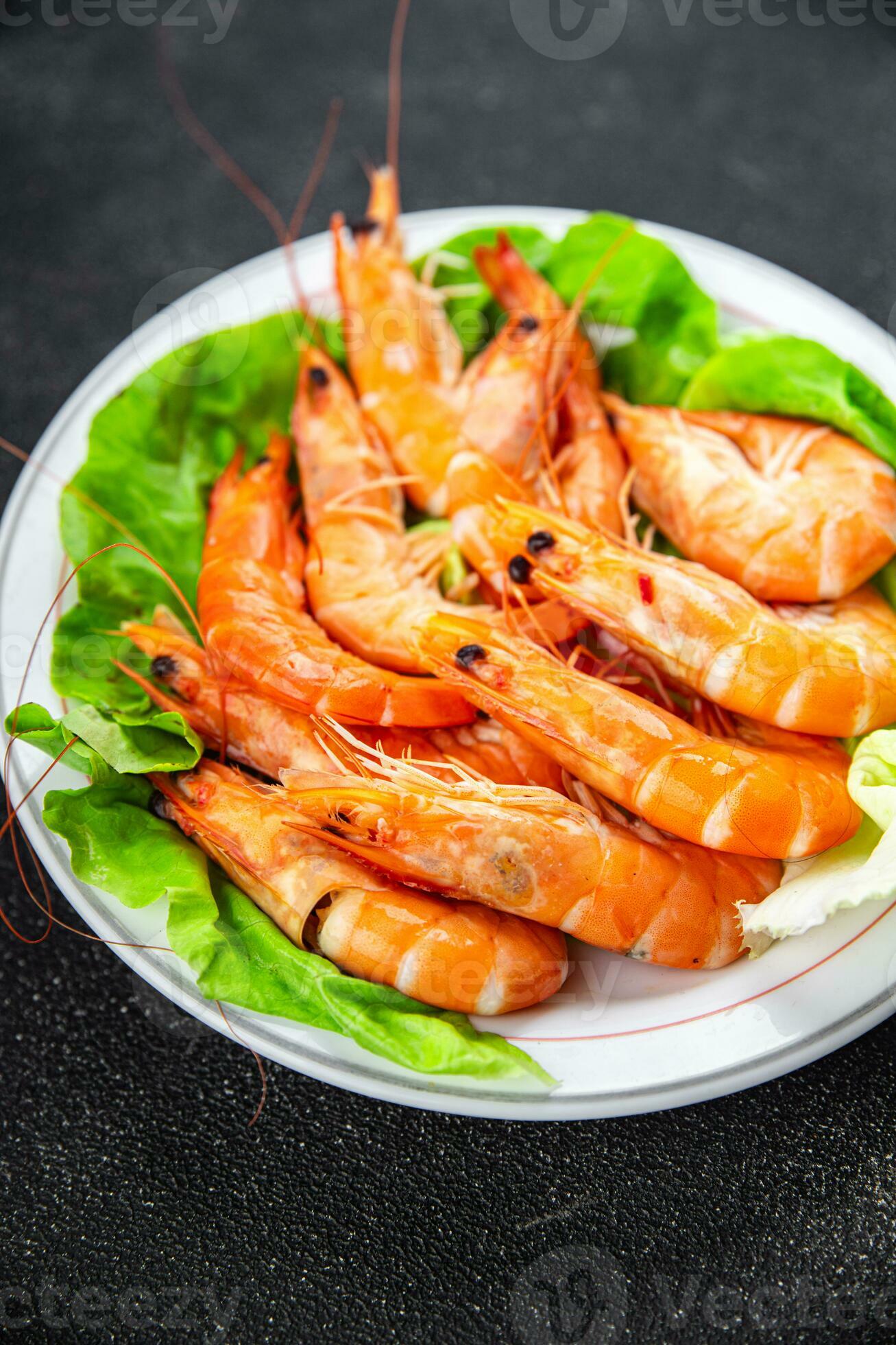 Gambas prawn fresh shrimp seafood crustacean langoustine meal food