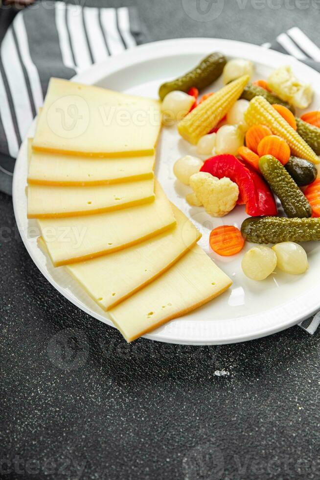 raclette cheese tasty meal vegetable eating cooking appetizer meal food snack on the table photo