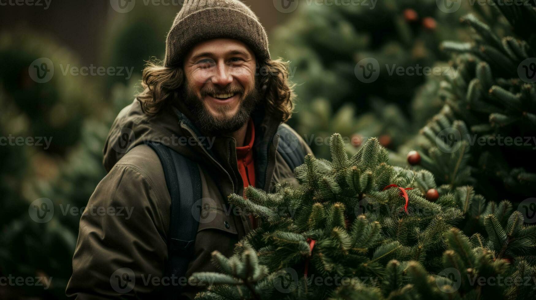 Choosing a locally grown tree for a more sustainable Christmas celebration photo