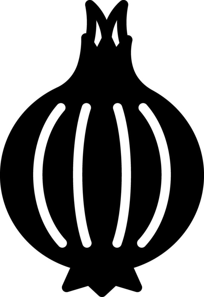 solid icon for onion vector
