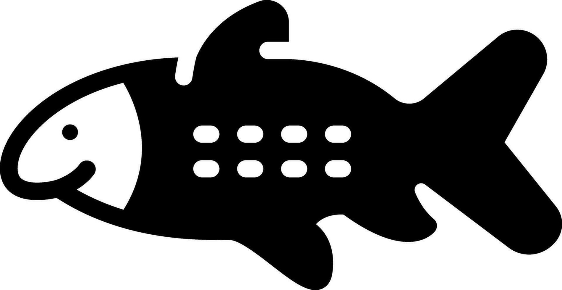 solid icon for pike vector