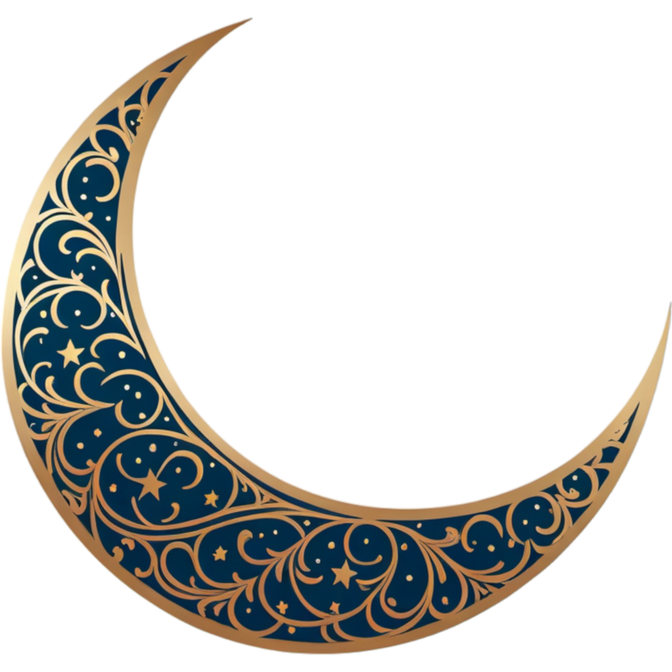 Ramadã kareem crescente lua. ai generativo png