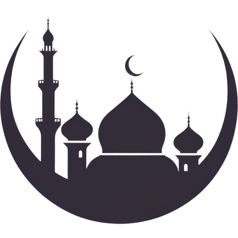 Mosque icon template. AI Generative png