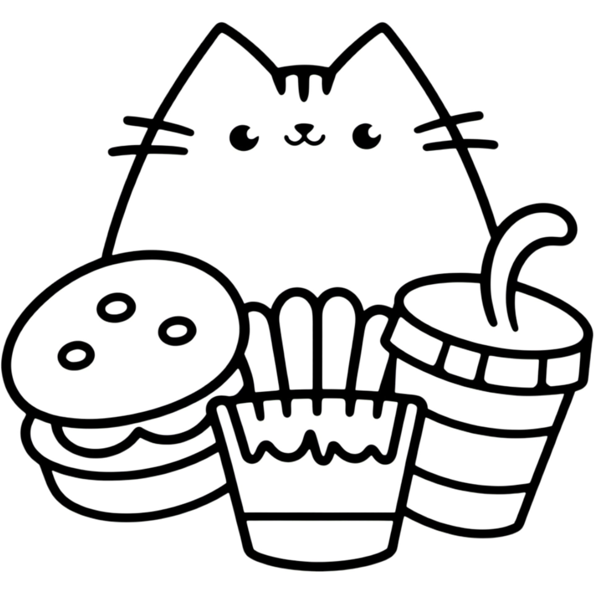 Cat With Food Coloring AI Generative 31612112 PNG cat-with-food-coloring-ai-generative-31612112-png