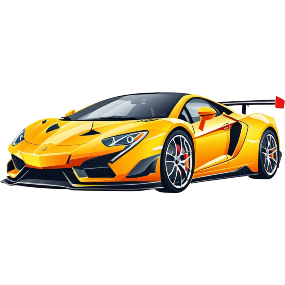 Sporting car illustration. AI Generative png