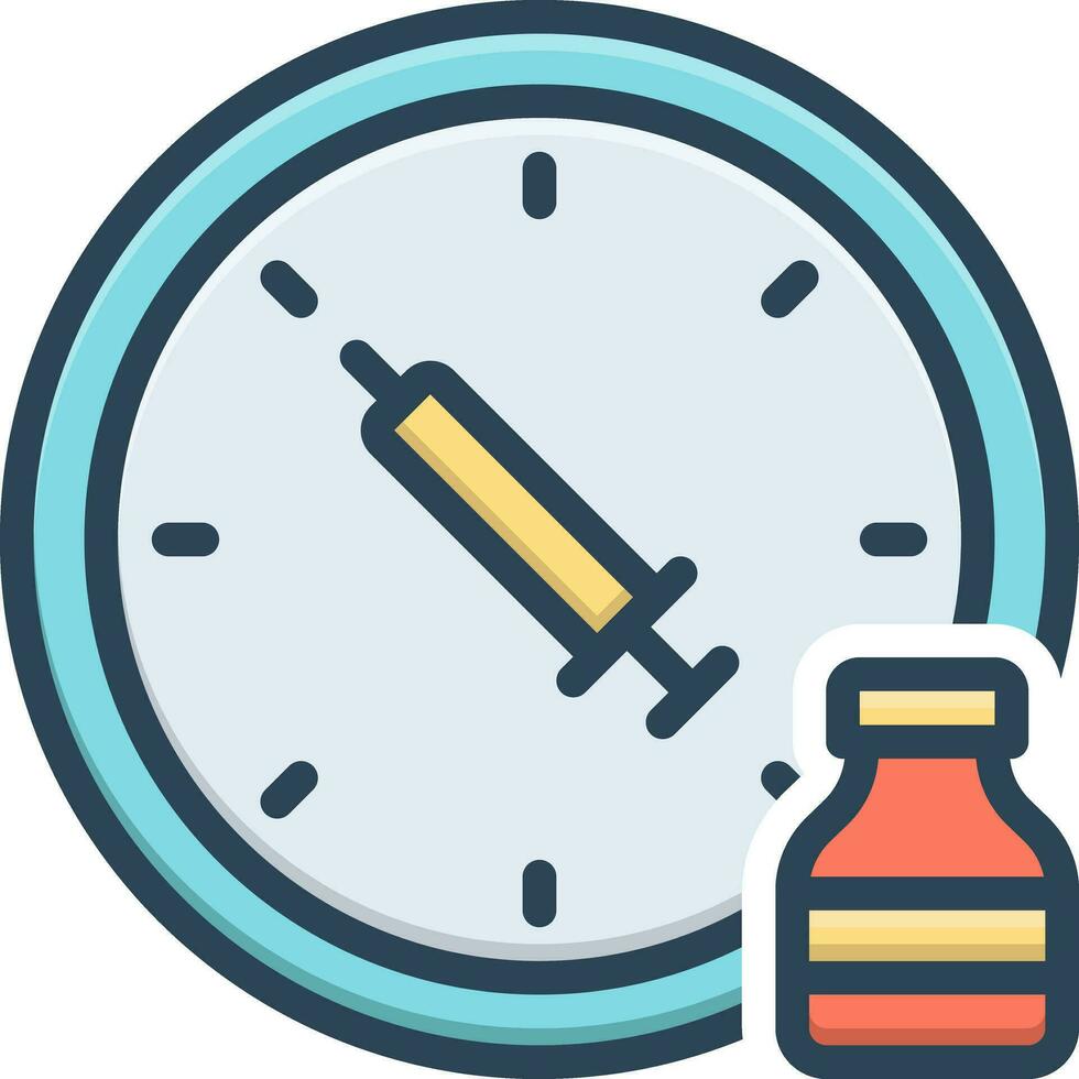 color icon for dose vector