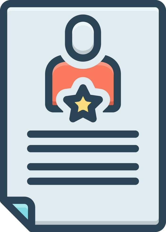 color icon for designation vector