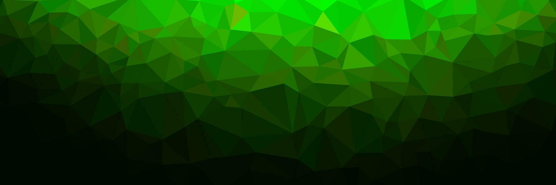 abstract green triangles background for design template vector