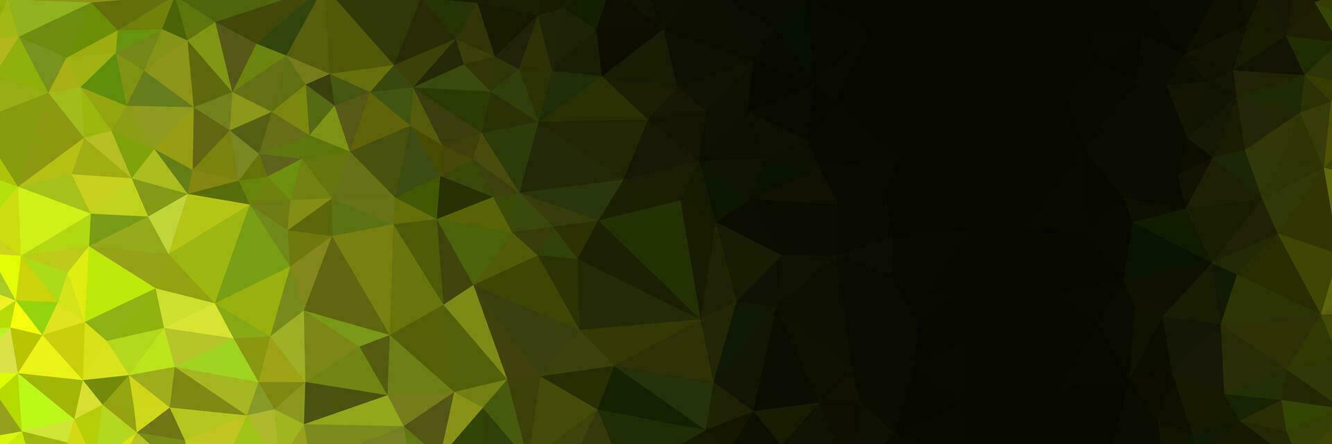 abstract green triangles background for design template vector
