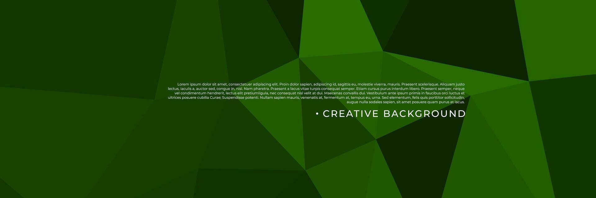 abstract green triangles background for design template vector