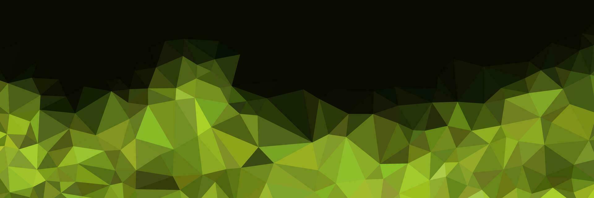abstract green triangles background for design template vector