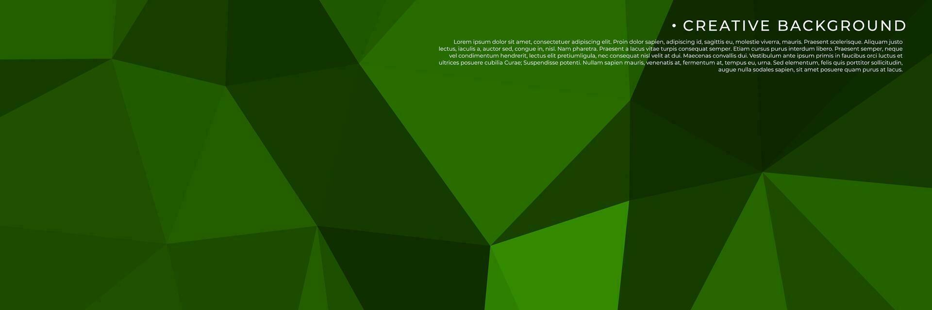 abstract green triangles background for design template vector