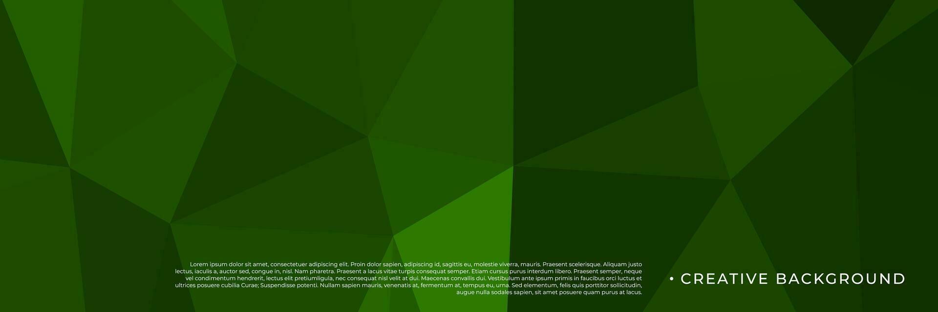 abstract green triangles background for design template vector