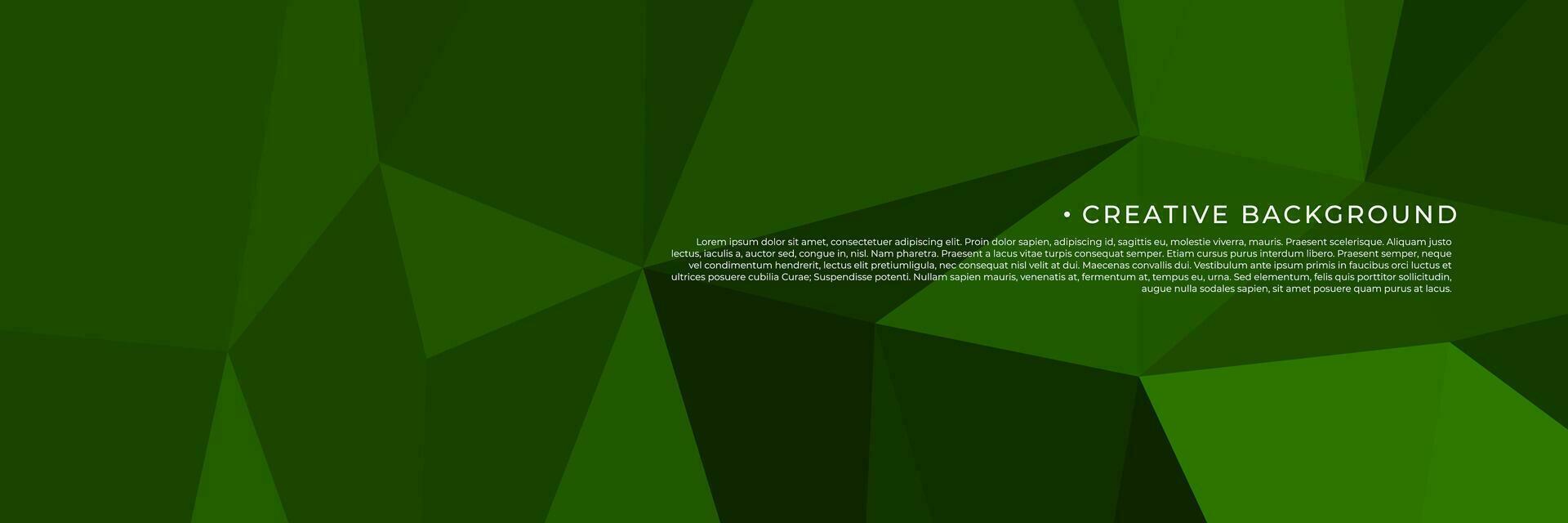 abstract green triangles background for design template vector