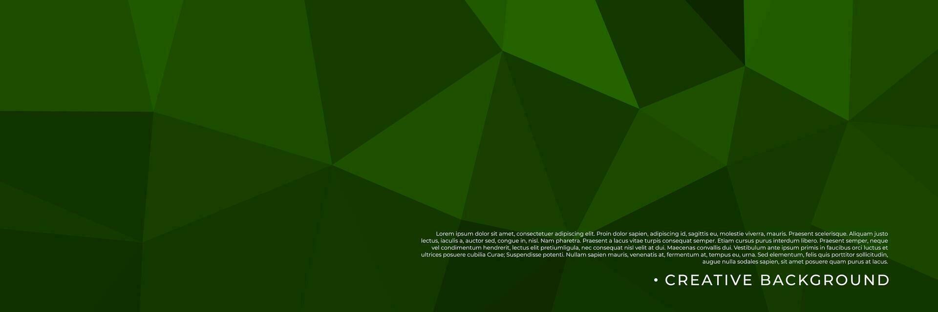 abstract green triangles background for design template vector