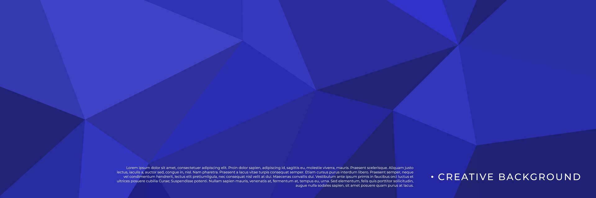 abstract blue geometric background with triangles vector