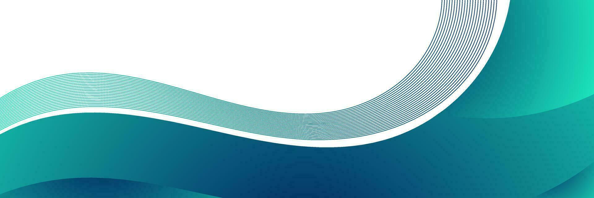abstract green curve background for design vector