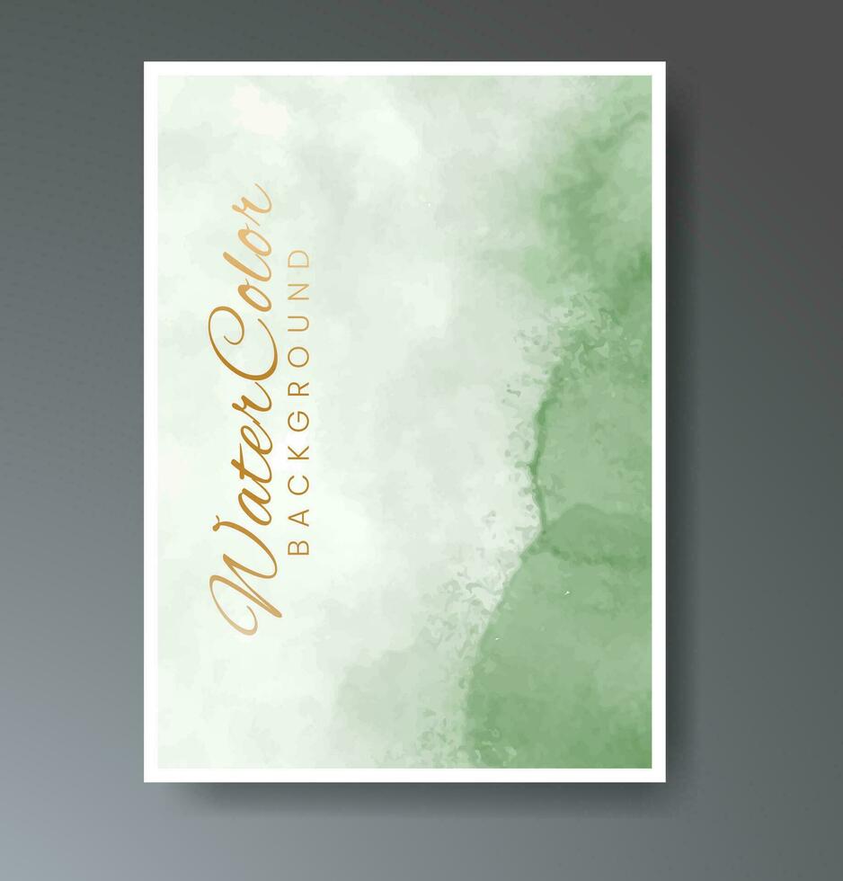 Cover template with watercolor background. Design for your cover, date, postcard, banner, logo. vector