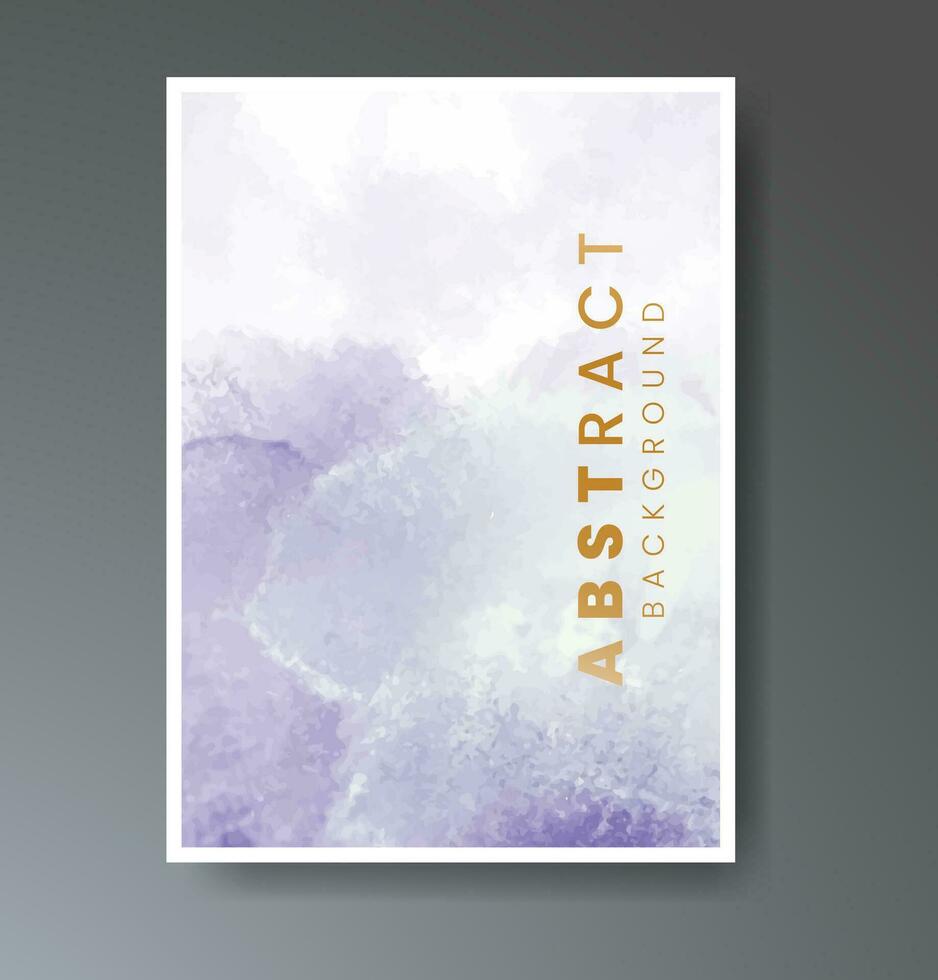 Cover template with watercolor background. Design for your cover, date, postcard, banner, logo. vector