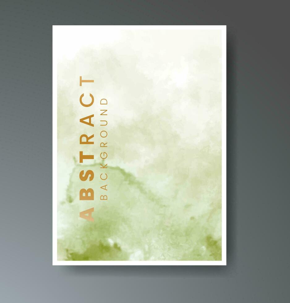 Cover template with watercolor background. Design for your cover, date, postcard, banner, logo. vector