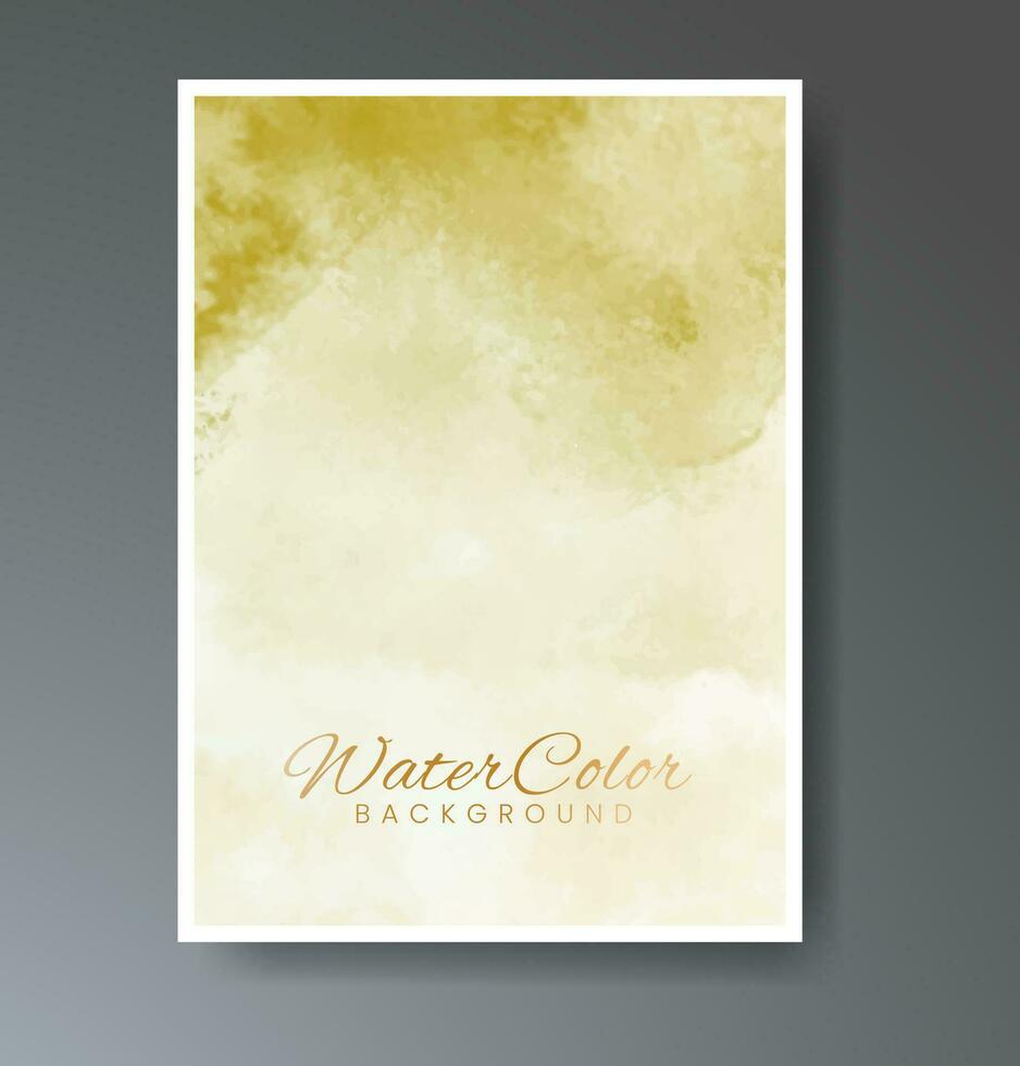 Cover template with watercolor background. Design for your cover, date, postcard, banner, logo. vector