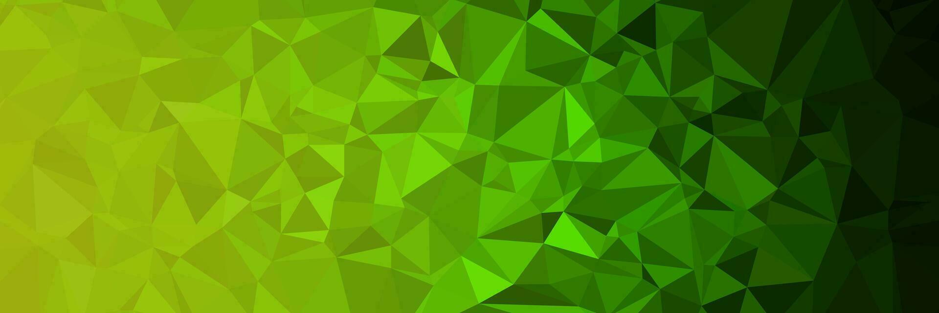 fondo verde abstracto con triángulos vector