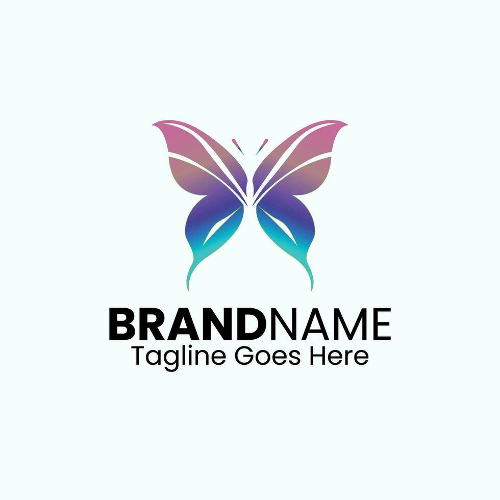 Colorful Butterfly Logo Design, Cosmetic or Spa Center butterfly icon logo vector