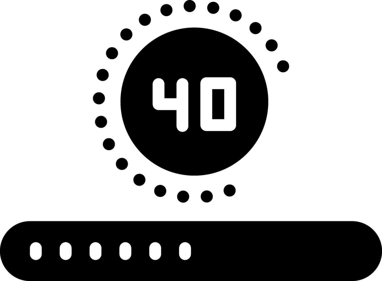 solid icon for loading vector