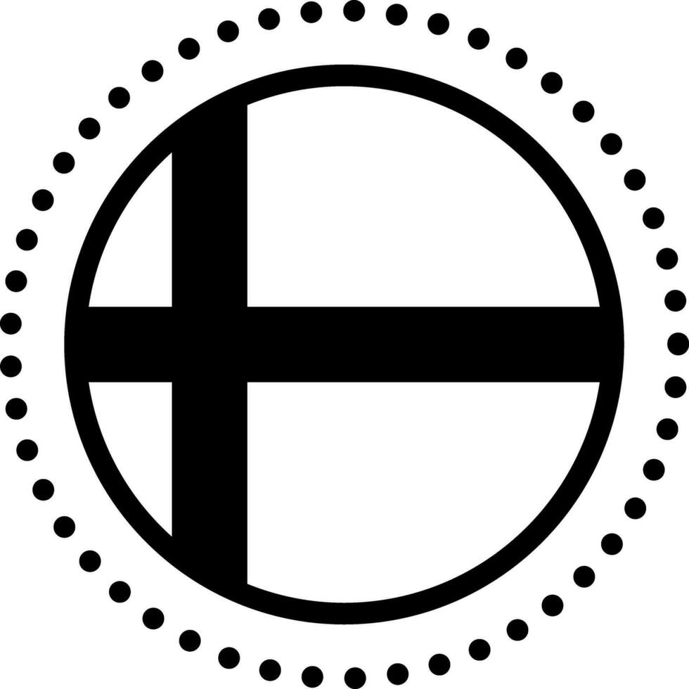 solid icon for denmark vector