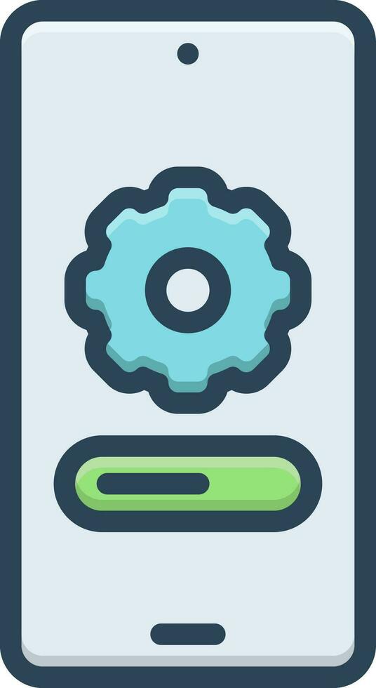 color icon for installations vector