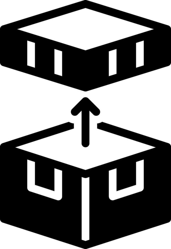 solid icon for unwrap vector