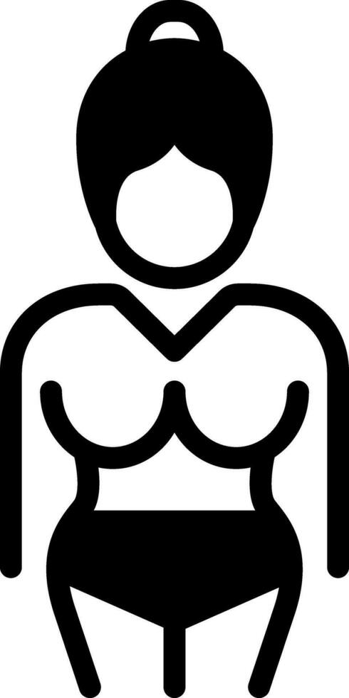 solid icon for figure vector