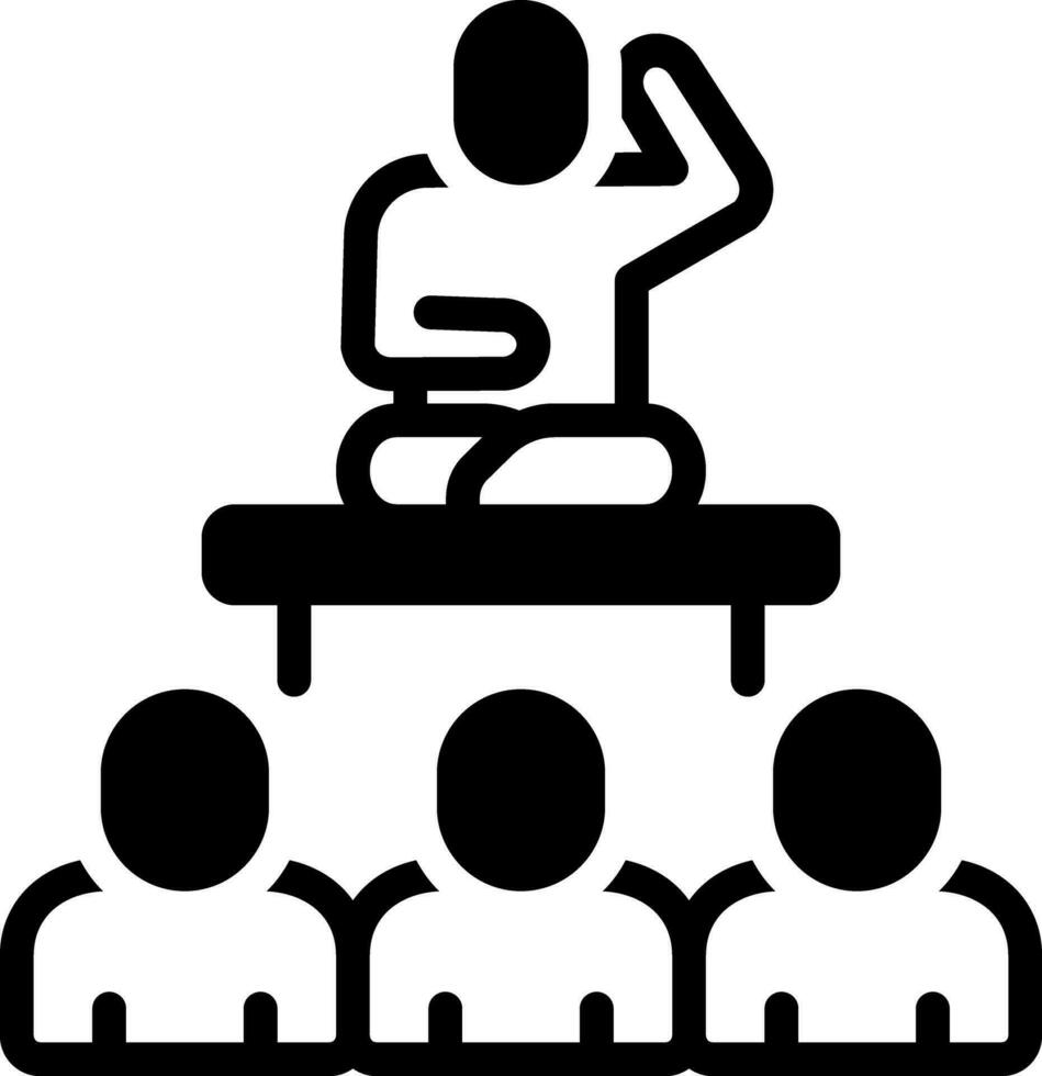 solid icon for telling vector