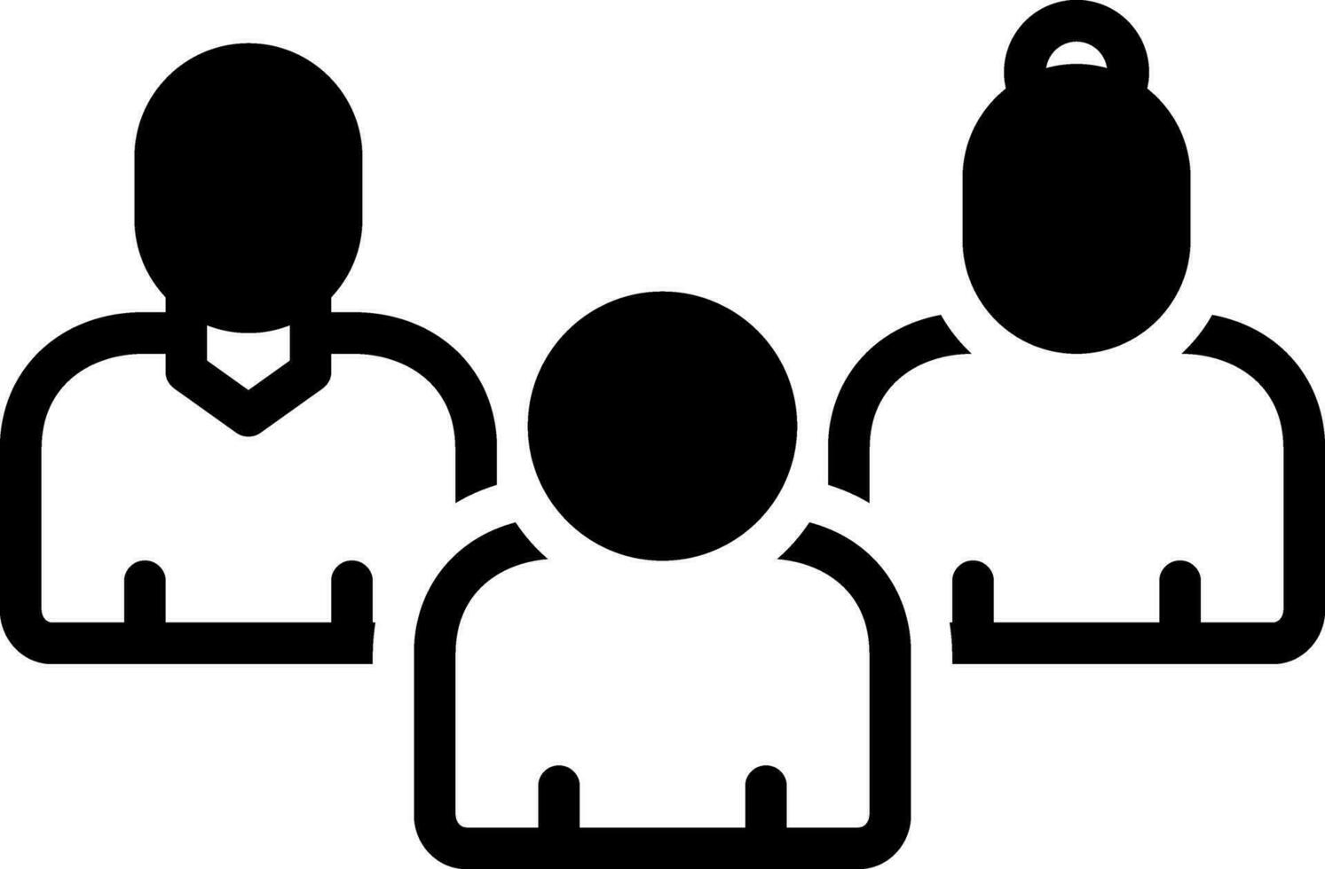 solid icon for diverse vector