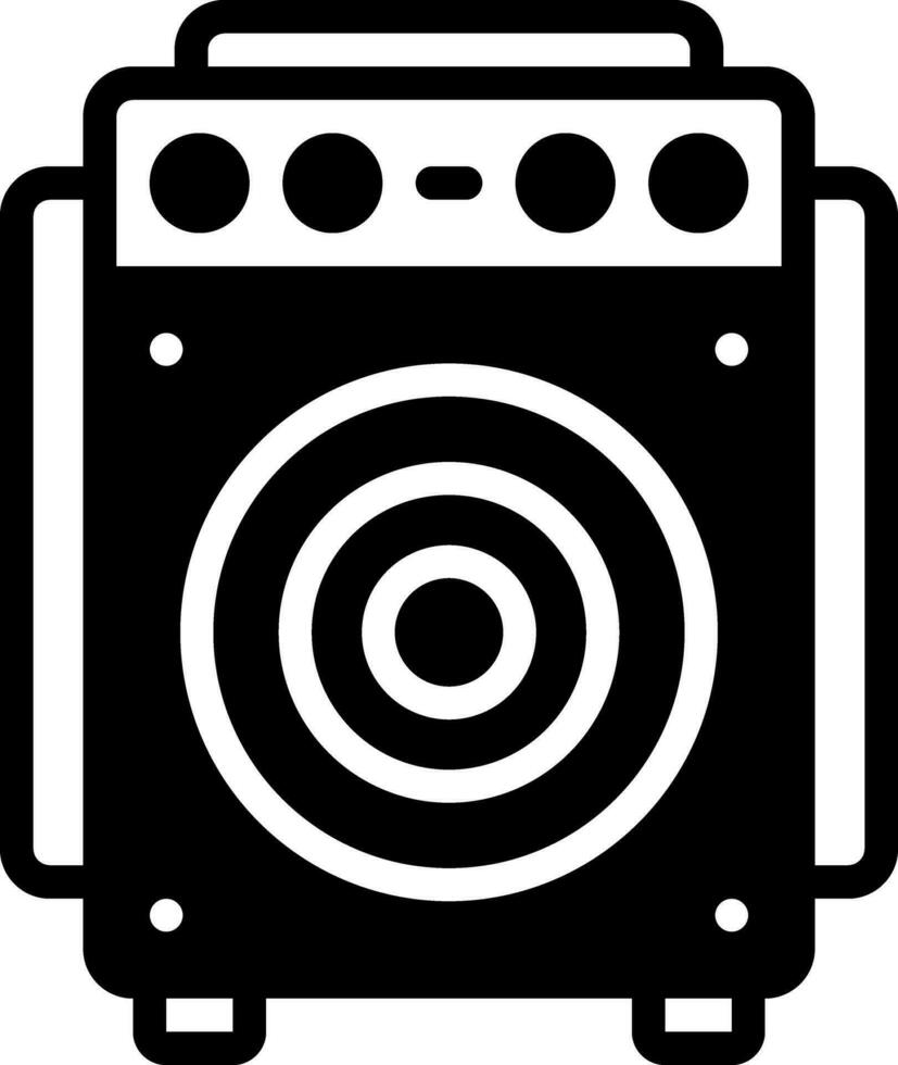 solid icon for amp vector