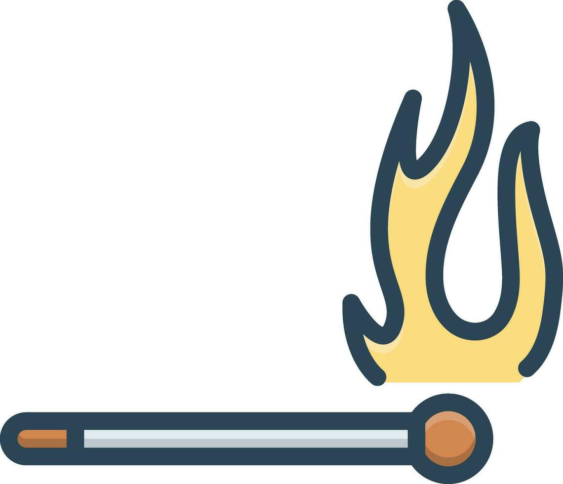 color icon for fire vector