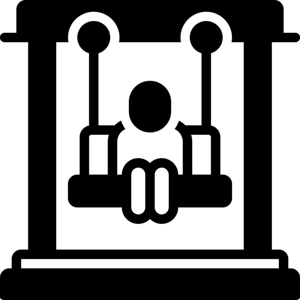 solid icon for swing vector