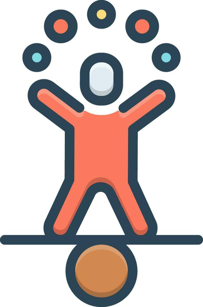 color icon for practice vector