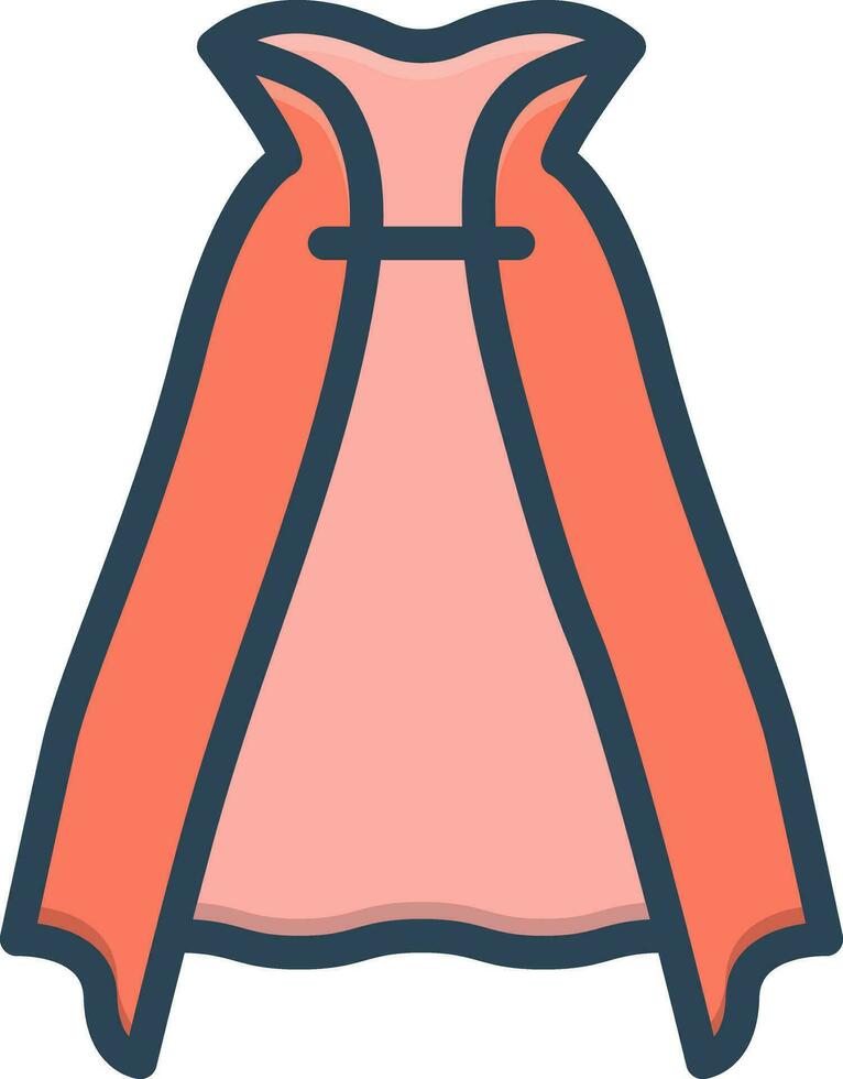 color icon for cape vector