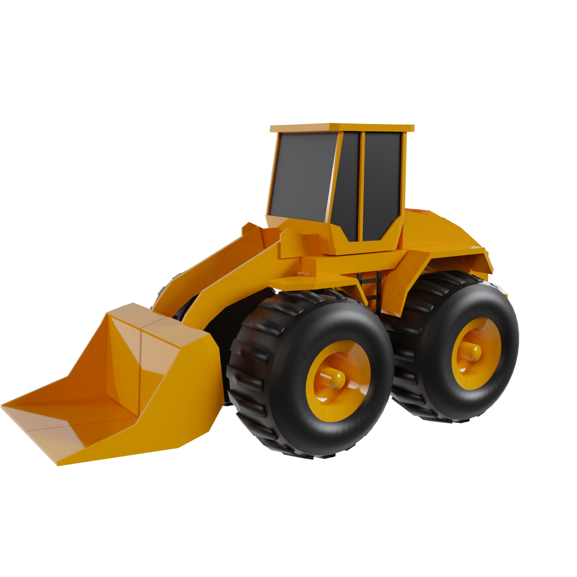 Construction vehicle 3d render clipart 31614177 PNG
