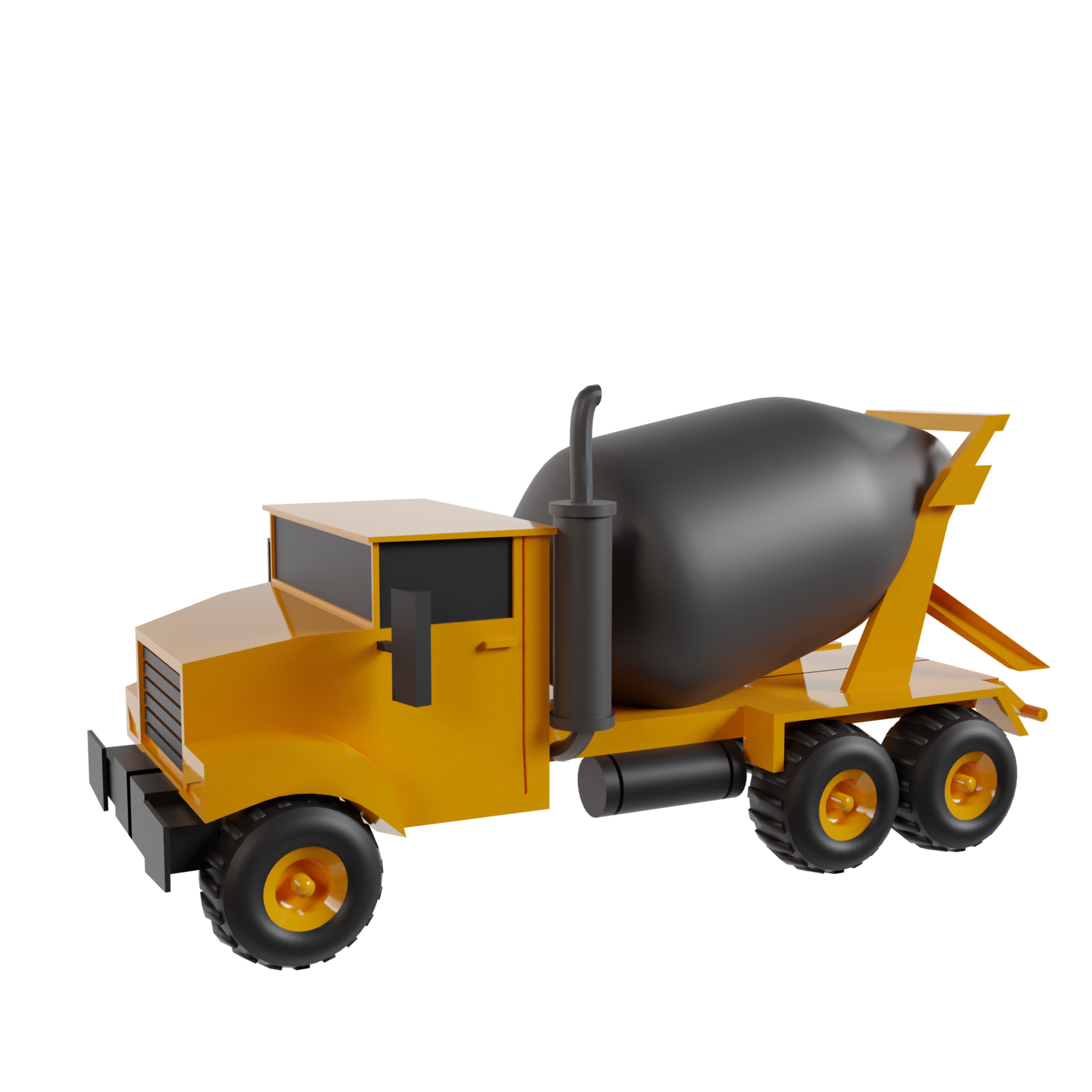 Construction vehicle 3d render clipart 31614182 PNG