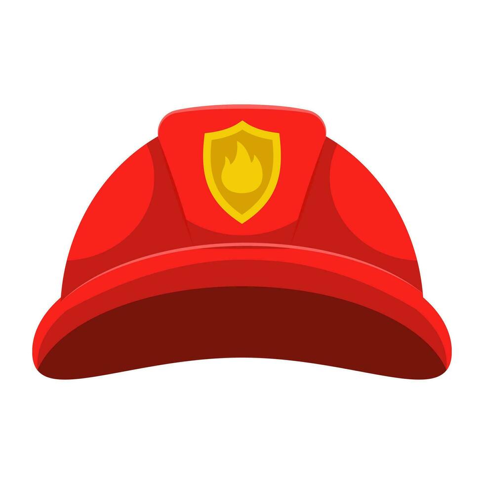 Vector fireman helmet